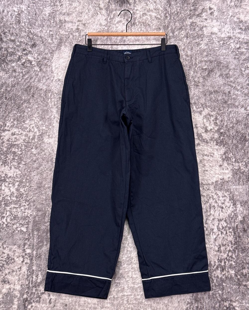 Noah NYC Pants 34 Mens Blue Cotton Twill Pajama Chino Relaxed Fit